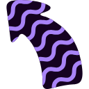 The Purple Waves arrow cursor