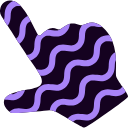 The Purple Waves hand cursor