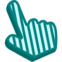 The Striped hand cursor