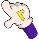 Waluigi hand cursor