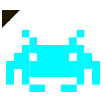 Space Invaders arrow cursor