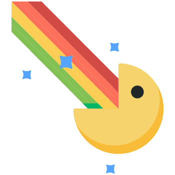 Pac-Man arrow cursor