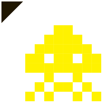 Space Invaders arrow cursor