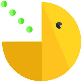 Pac-Man arrow cursor