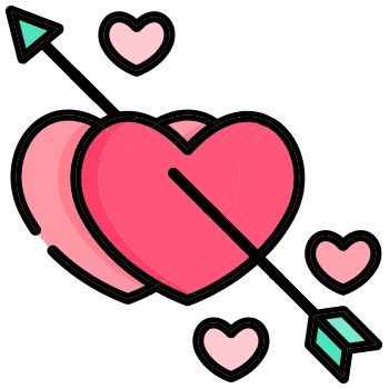 Valentine Day arrow cursor