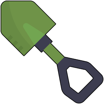 Shovel arrow cursor