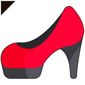 Shoes and handbag arrow cursor