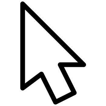 White arrow cursor