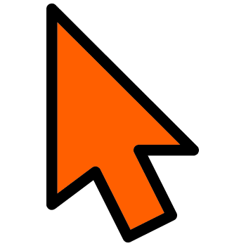 Orange arrow cursor