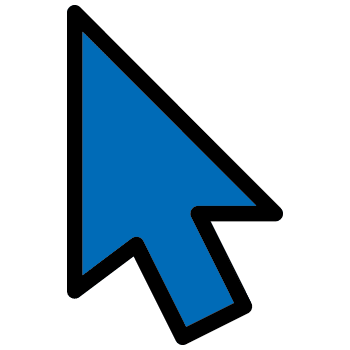 Blue arrow cursor