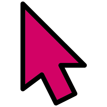 Burgundy arrow cursor