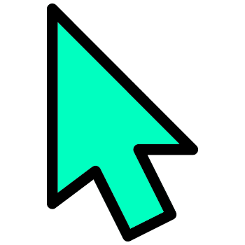 Mint arrow cursor