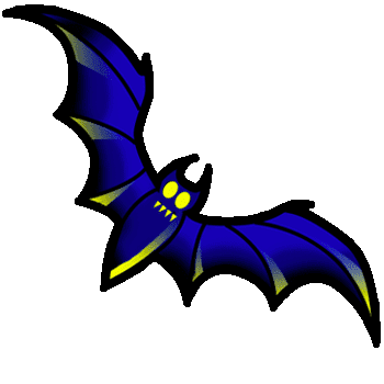 Halloween bat and moon arrow cursor