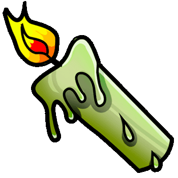 Halloween candle and grave arrow cursor