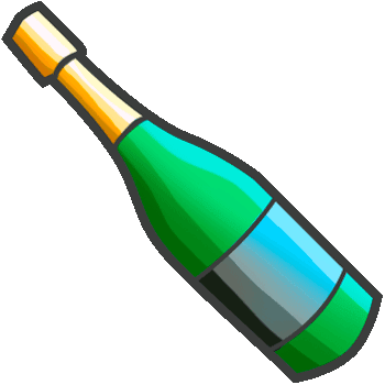 Champagne and a gift arrow cursor