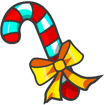 Caramel cane and Christmas sock arrow cursor