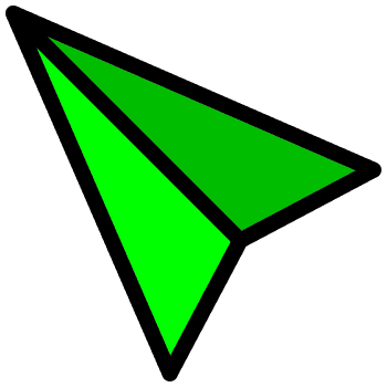 Green arrow arrow cursor