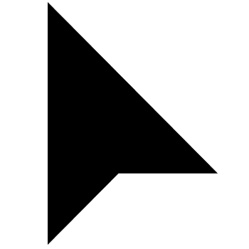 Black triangle arrow cursor