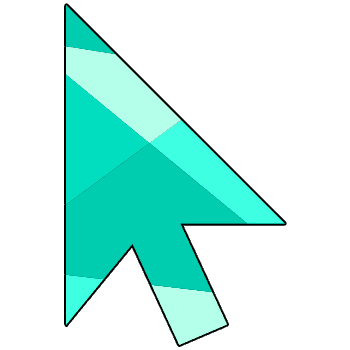 Emerald arrow cursor