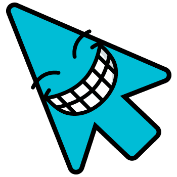 Cheerful arrow cursor