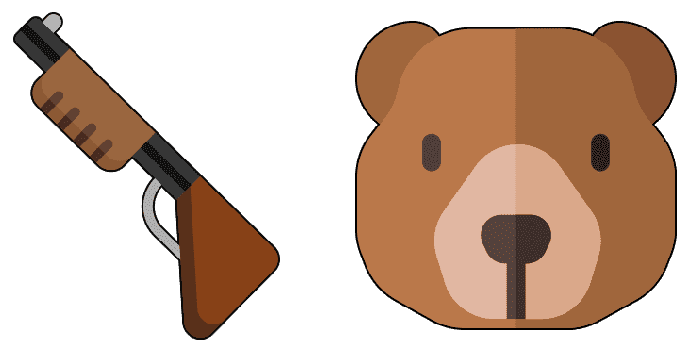Shotgun and bear
