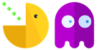 Yellow and Purple Pac-Man