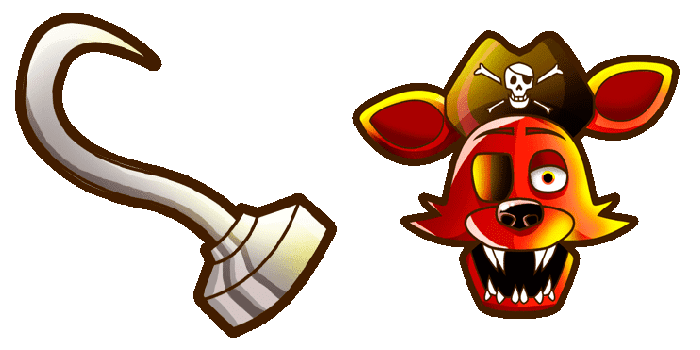 FNaF Nightmare Foxy Cursor - Sweezy Custom Cursors