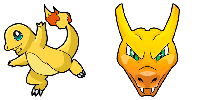 Custom Cursor Cute Charmander from Pokemon