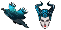 Maleficent and raven