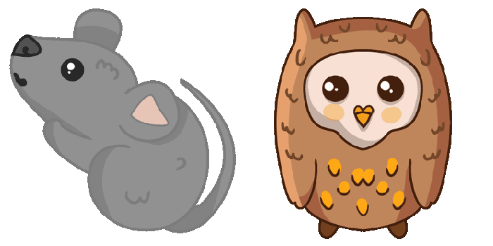 Mouse and owl