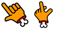 Orange hand