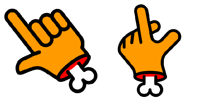 Orange hand