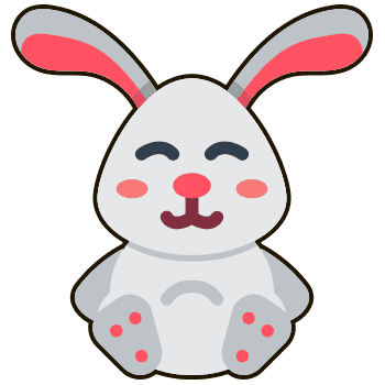 Easter bunny hand cursor