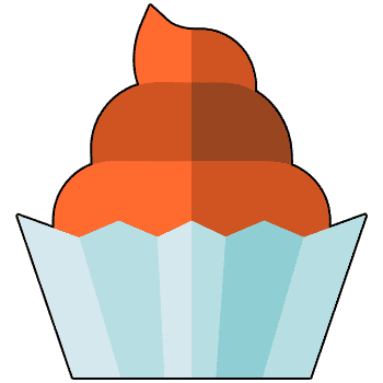 Ice cream and muffin hand cursor