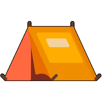 Backpack and tent hand cursor