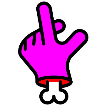 Pink hand hand cursor