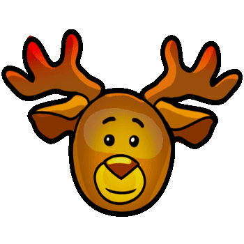 Christmas bells and deer hand cursor