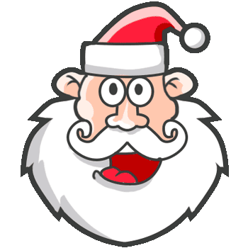 Gift bag and Santa Claus hand cursor