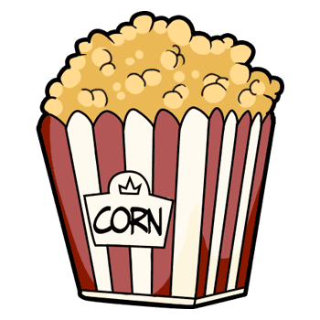 Ice cream and popcorn hand cursor