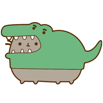 Pusheen crocodile hand cursor