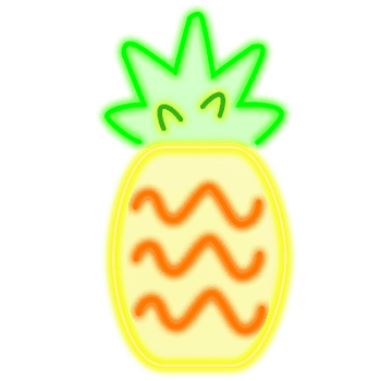 Pizza and Pineapple hand cursor