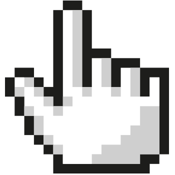 8 bit hand cursor