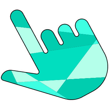 Emerald hand cursor