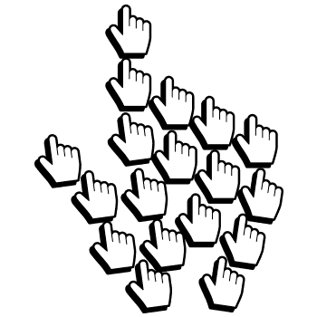 Multiple hand cursor