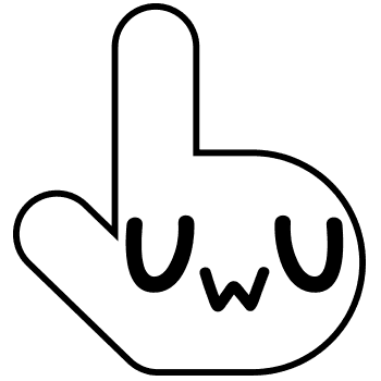 Owo and Uwu hand cursor